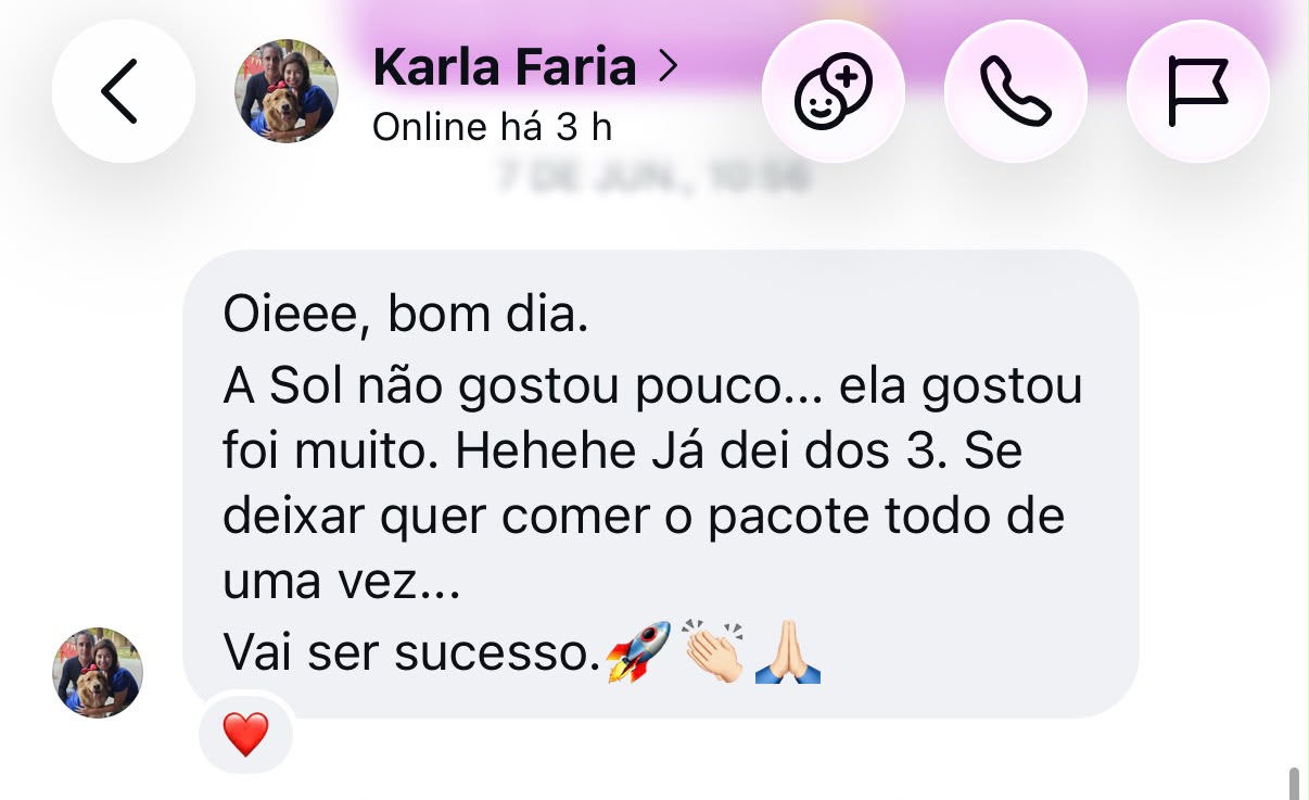 Avaliação de cliente FOZY 3
