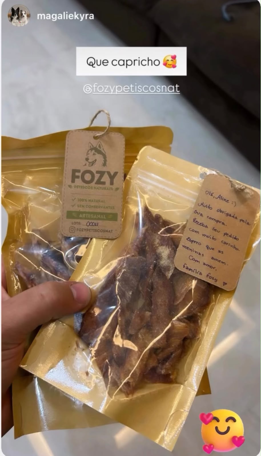 Avaliação de cliente FOZY 5